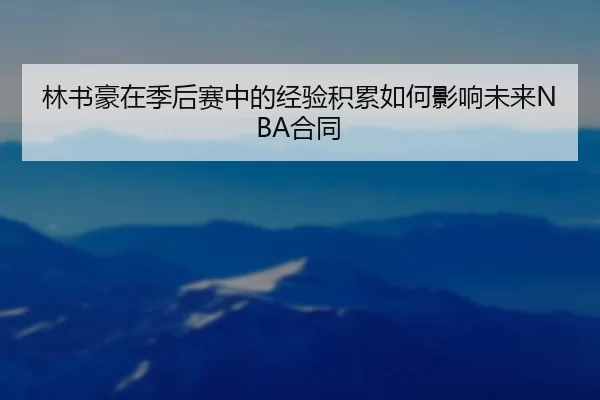林书豪在季后赛中的经验积累如何影响未来NBA合同